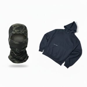 Navy Blue Hoodie + Balaclava Combo