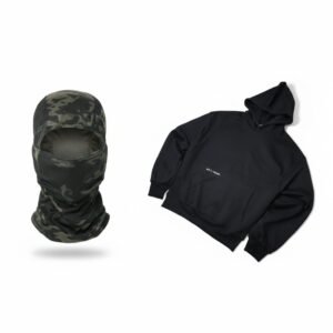 Black Hoodie  + Balaclava Combo